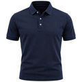 Navy Premium Cotton Piqué Polo Shirt | Norvell Brane