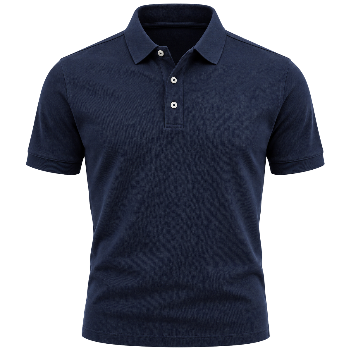 Navy Premium Cotton Piqué Polo Shirt | Norvell Brane