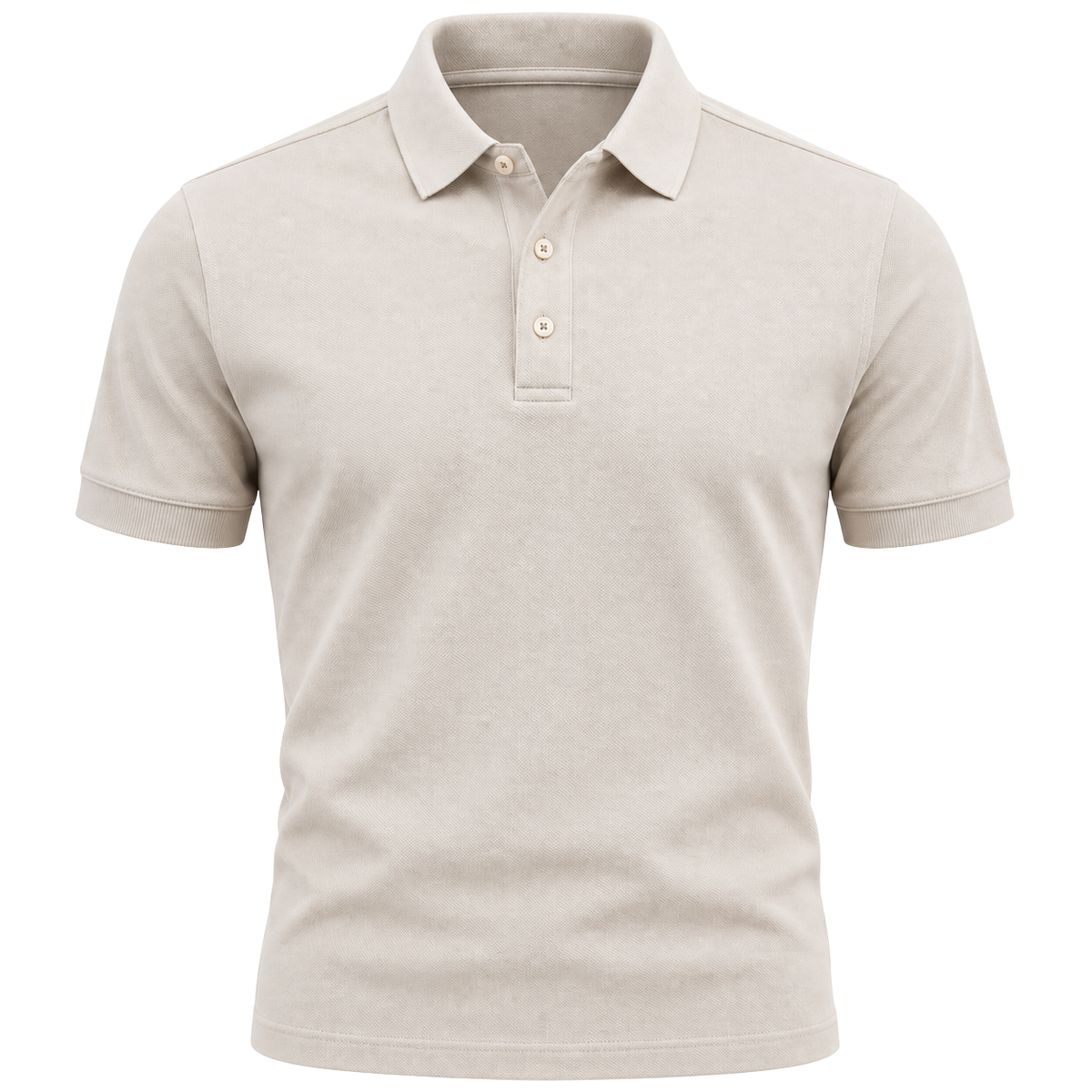 Ivory Premium Cotton Piqué Polo Shirt | Norvell Brane