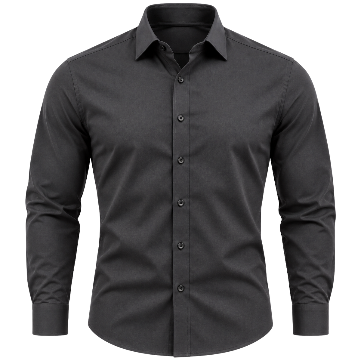 Charcoal Tailored Premium Cotton Dress Shirt | Norvell Brane