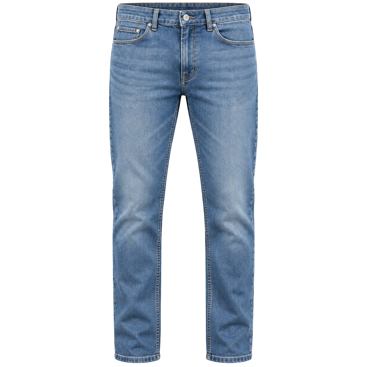 Light Blue Premium Straight-Fit Denim Jeans | Norvell Brane